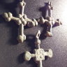 кресты нательные. 12-14 век. 3 штуки