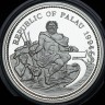 Палау 5 долларов 1994 морская фауна-цветная